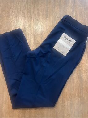 Reaction Kenneth Cole Men's Slim Fit Navy Dress Pants